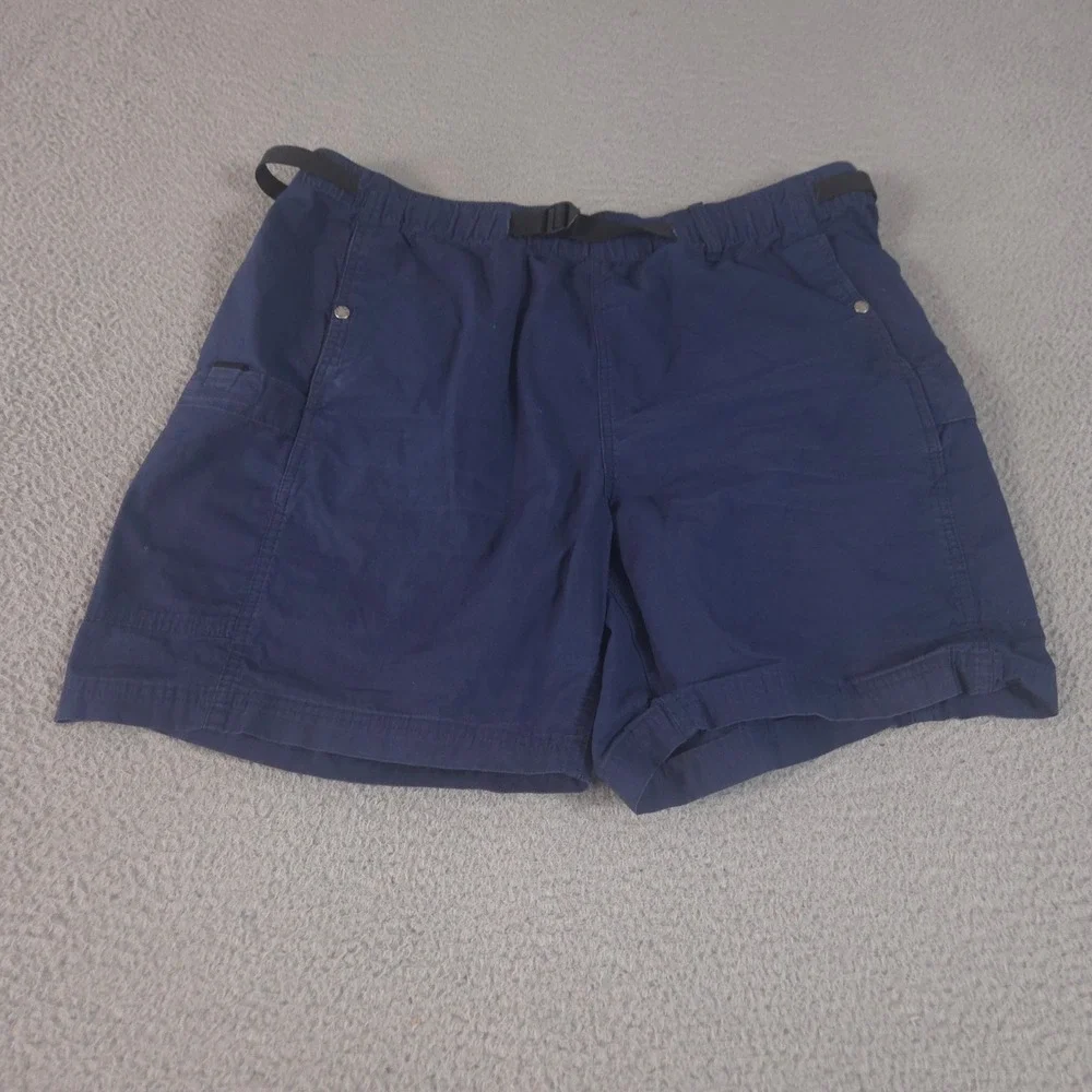 VINTAGE The North Face Shorts Mens XL Navy Ripstop Cargo EZ Belted Outdoor 90s
